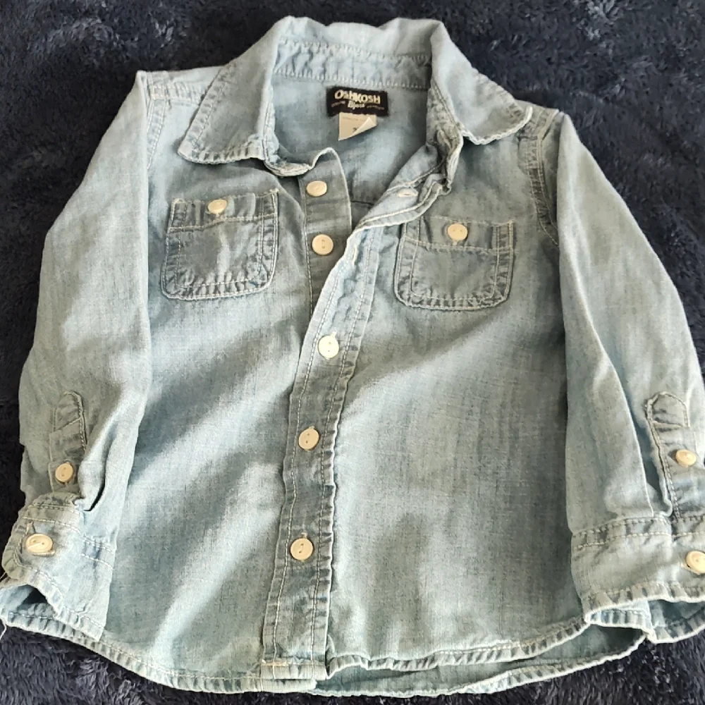 OshKosh B'gosh Light Wash Denim Jacket with Front Pockets